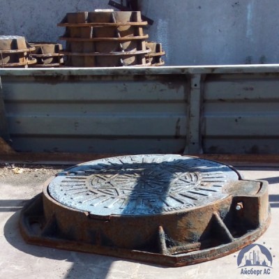 Люк чугунный канализационный тяжёлый тип "Т" С250 купить в Семей