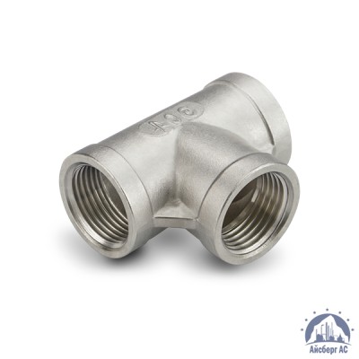 Тройник нержавеющий ВР-ВР-ВР DN 65 2 1/2" 76,1 мм AISI 304 купить в Семей