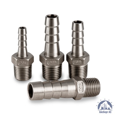 Штуцер шланговый нержавеющий «ёлочка» DN 50 2" 60,3х50 мм AISI 316 НР купить в Семей