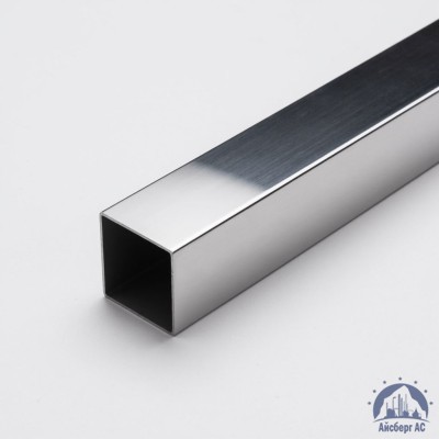 Труба нержавеющая квадратная 40х40х1,5 мм зеркальная AISI 304 DIN 2395 купить в Семей