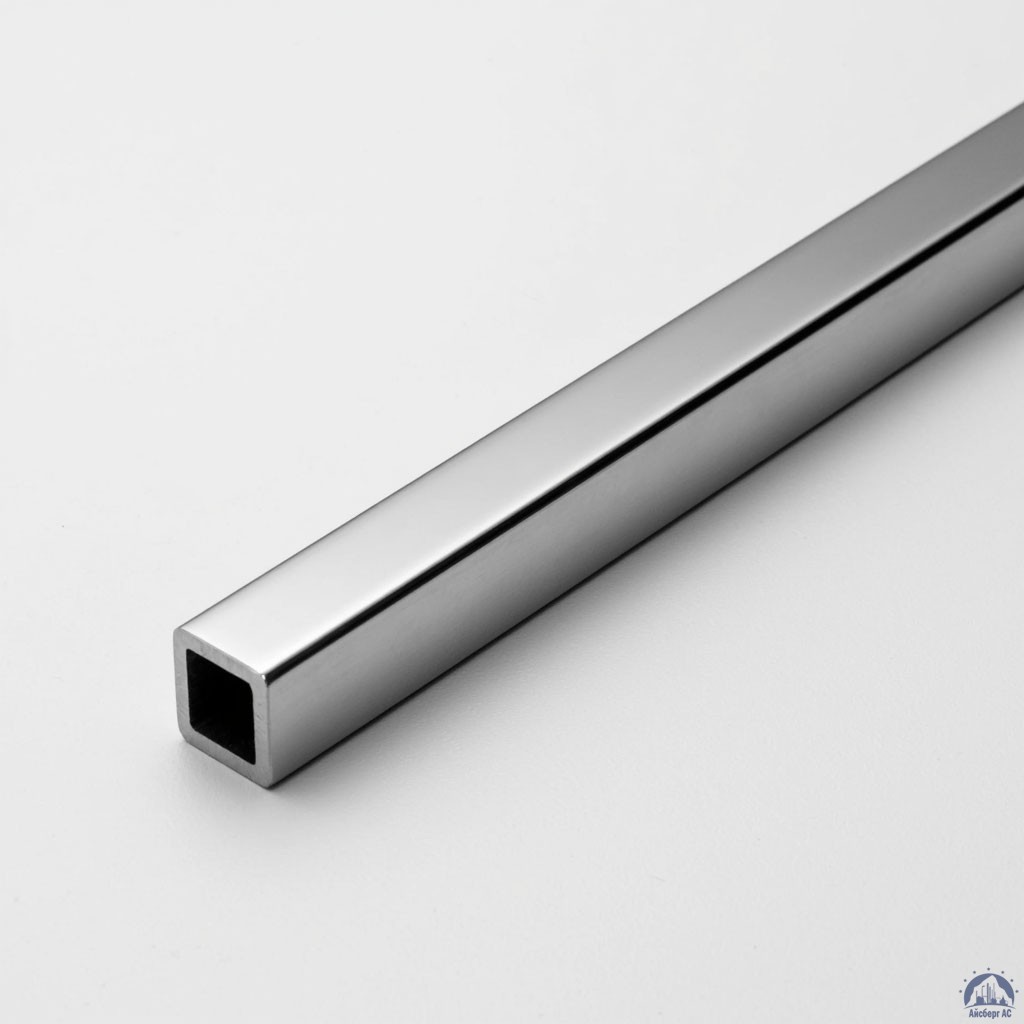 Труба нержавеющая квадратная 15х15х1,5 мм зеркальная AISI 304 DIN 2395