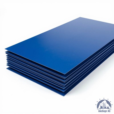 Лист с полимерным покрытием 2х1250х2500 мм RAL 5005 купить в Семей