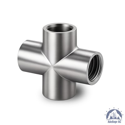Крестовина нержавеющая DN 15 1/2" 21,3 мм AISI 304 ВР-ВР-ВР-ВР купить в Семей
