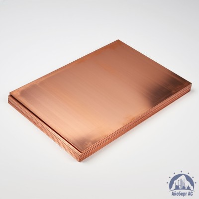 Плита медная 97х600х1500 мм ГПРХХ М2 ГОСТ 1173-2006 купить в Семей