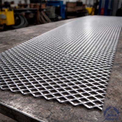 Алюминиевая декоративная просечно-вытяжная сетка 6.50х25х5 мм купить в Семей